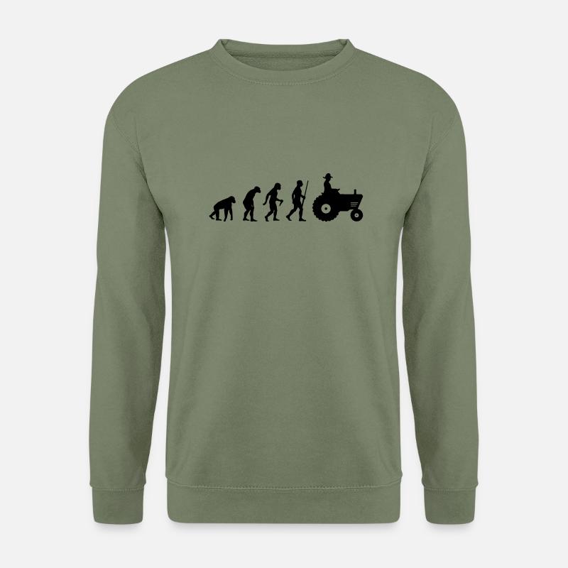 Farmer Evolution - Unisex Pullover - Armeegrün