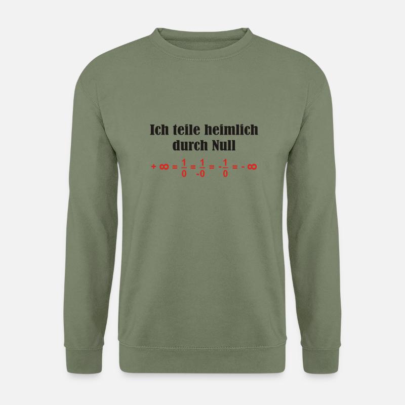 durch Null - Unisex Pullover - Armeegrün