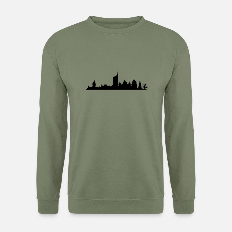 Leipzig Skyline - Unisex Sweatshirt - army green