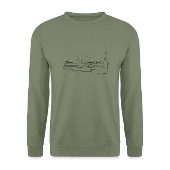 Künstliche Intelligenz - Unisex Pullover - Armeegrün - Vorne - Alina (178cm) & Michal (187cm)