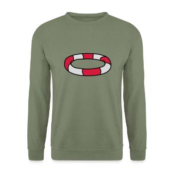 Conception du logo Lifebuoy - Sweat-shirt Unisexe - vert militaire - Devant - Alina (178cm) & Michal (187cm)