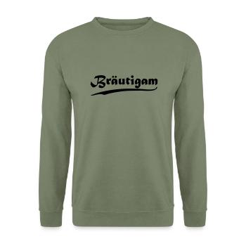 Bräutigam - Unisex Pullover - Armeegrün - Vorne - Alina (178cm) & Michal (187cm)