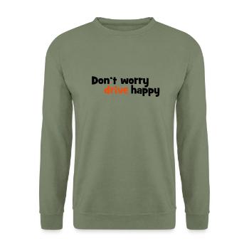 drive - Unisex Sweatshirt - army green - Front - Alina (178cm) & Michal (187cm)
