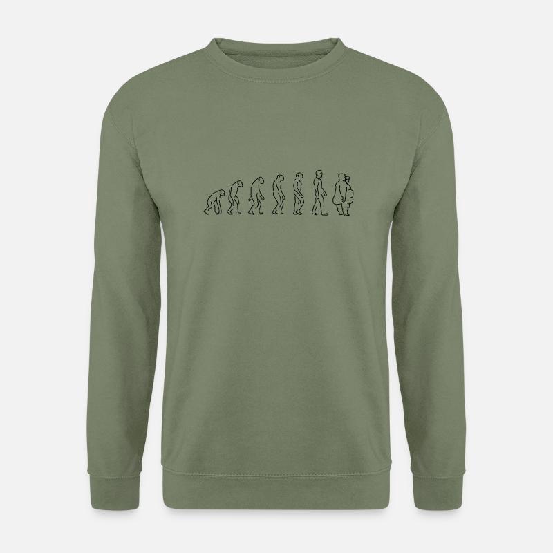 Evolution - Fat Man - Unisex sweater - militærgrøn
