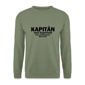 Kapitän - Unisex Pullover - Armeegrün - Vorne - Alina (178cm) & Michal (187cm)
