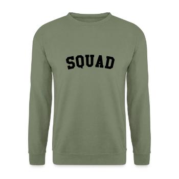 Squad - Unisex Sweatshirt - army green - Front - Alina (178cm) & Michal (187cm)