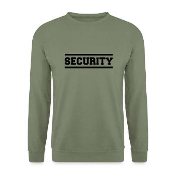Security - Unisex Sweatshirt - army green - Front - Alina (178cm) & Michal (187cm)