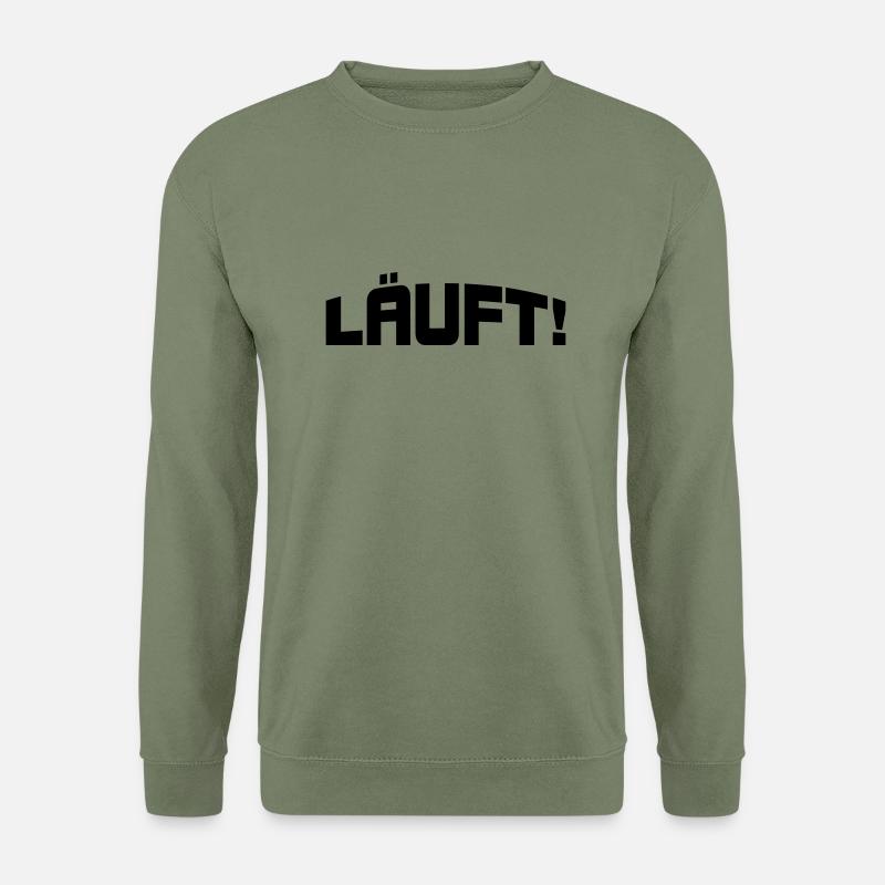 Läuft! - Unisex Pullover - Armeegrün