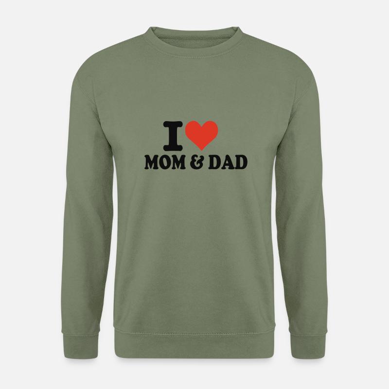 Mom & Dad - Mutter & Vater - Unisex Pullover - Armeegrün
