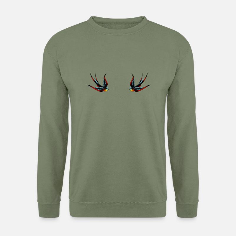 Schwalben - Unisex Pullover - Armeegrün