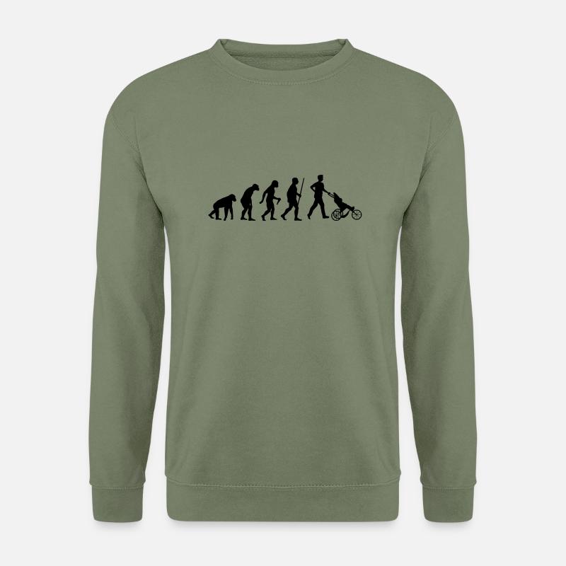 Papa Evolution - Sweat-shirt Unisexe - vert militaire