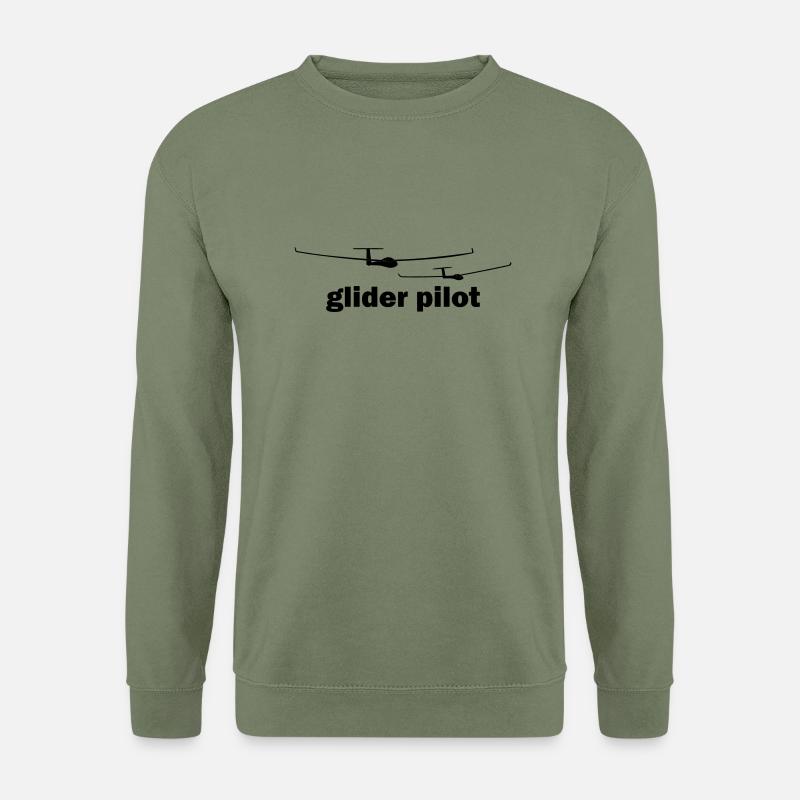 glider pilot - Sweat-shirt Unisexe - vert militaire