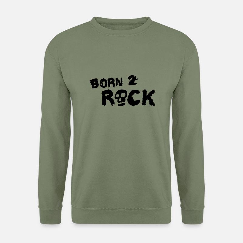 born_2_rock_1c - Unisex Sweatshirt - army green