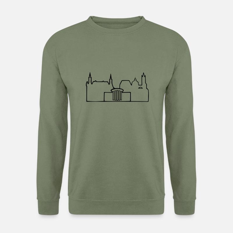 Skyline Aachen - Unisex Pullover - Armeegrün