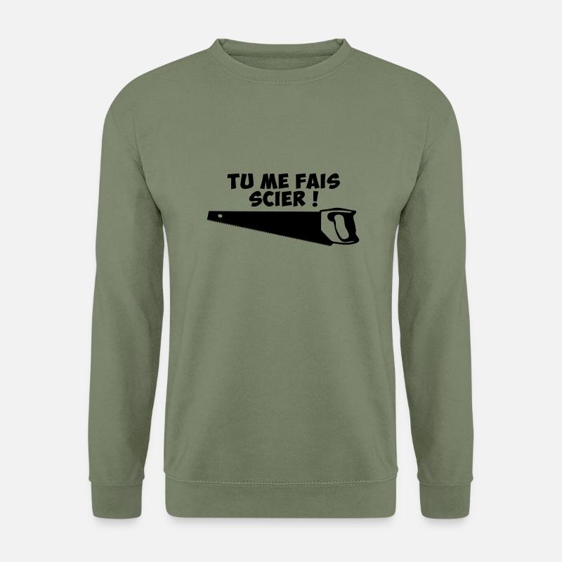 tu_me_fais_scier - Unisex Sweatshirt - army green