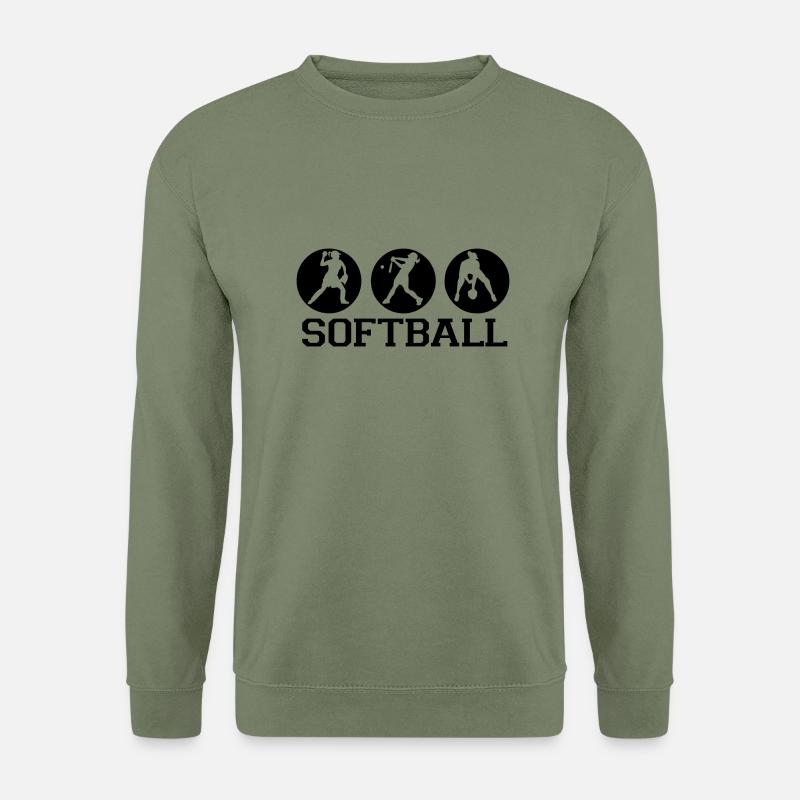 softball_dicke_linien - Unisex Pullover - Armeegrün