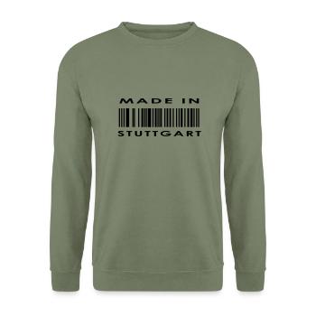 Stuttgart - Unisex Pullover - Armeegrün - Vorne - Alina (178cm) & Michal (187cm)
