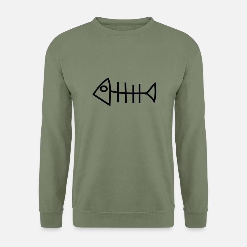 fischgraete - Unisex Pullover - Armeegrün