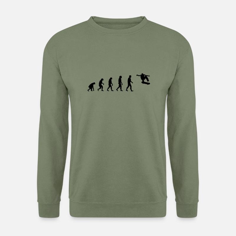 Evolution Skate - Sweat-shirt Unisexe - vert militaire