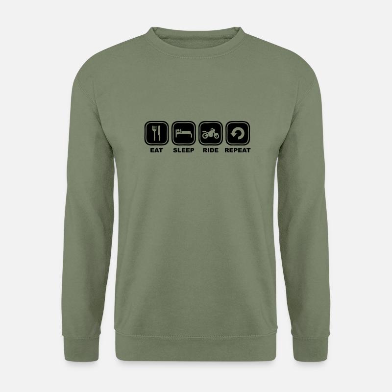 Eat, sleep, ride, repeat - Unisex Sweatshirt - army green