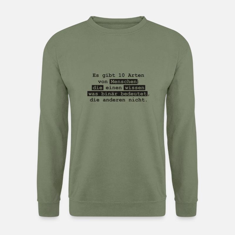 Binary - Unisex Sweatshirt - army green