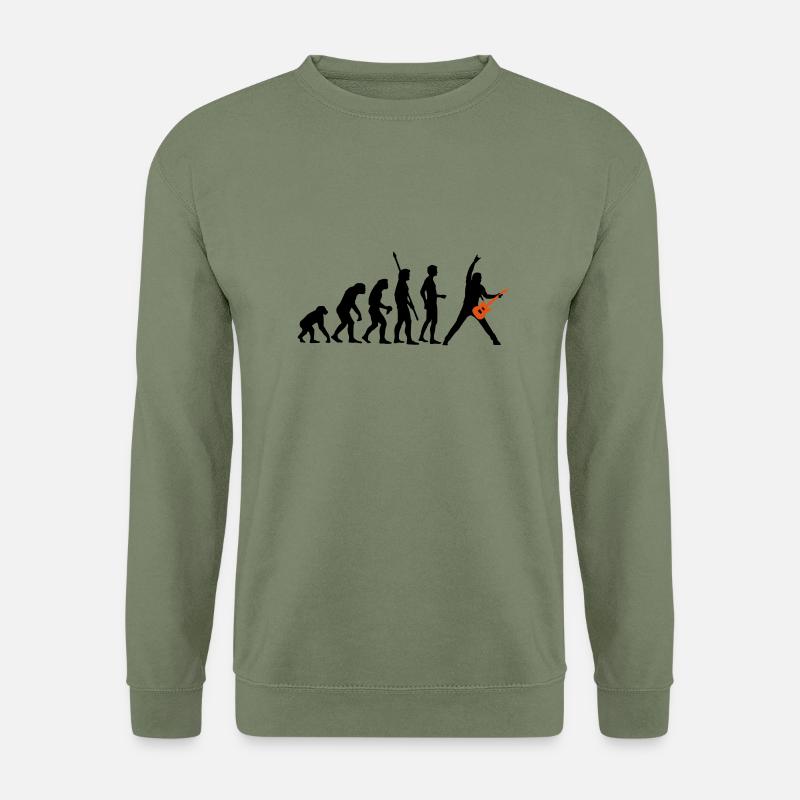 evolution_guitar_a_2c - Unisex Sweatshirt - army green