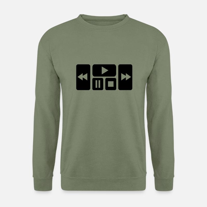 Play button - Unisex Pullover - Armeegrün
