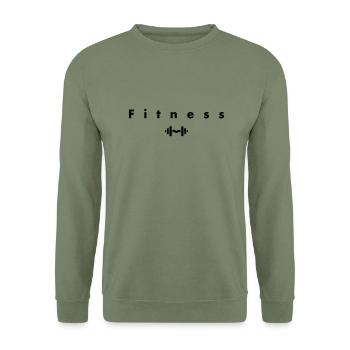 Klassische Fitness - Unisex Pullover - Armeegrün - Vorne - Alina (178cm) & Michal (187cm)