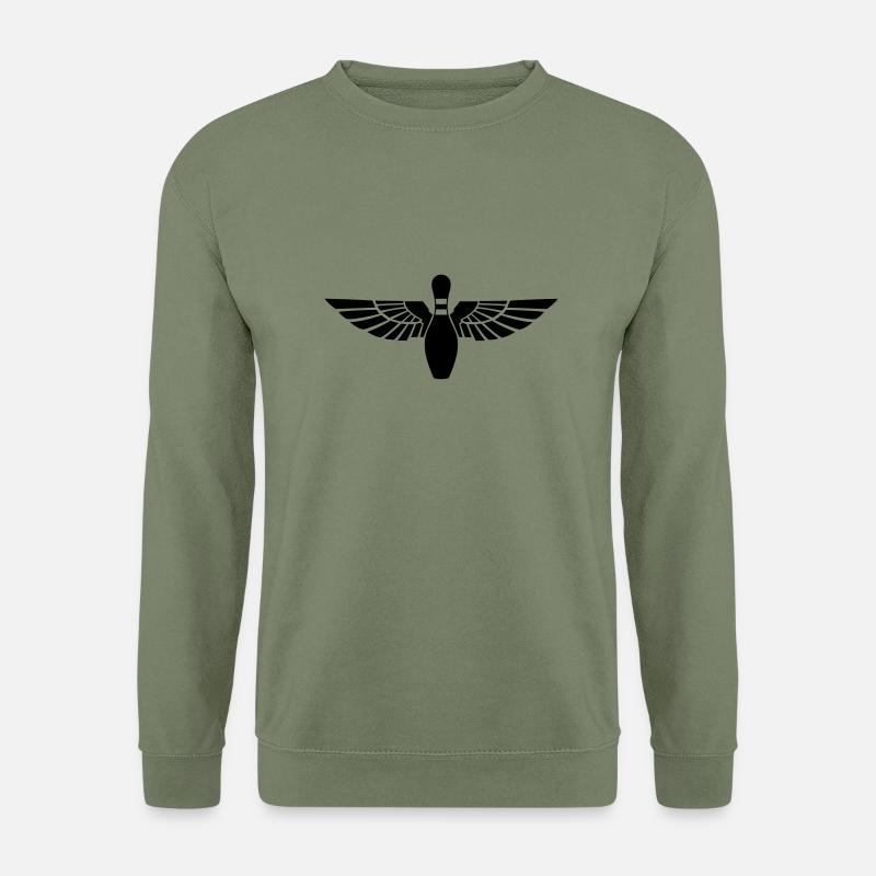 pin_on_wings_1 - Unisex Pullover - Armeegrün
