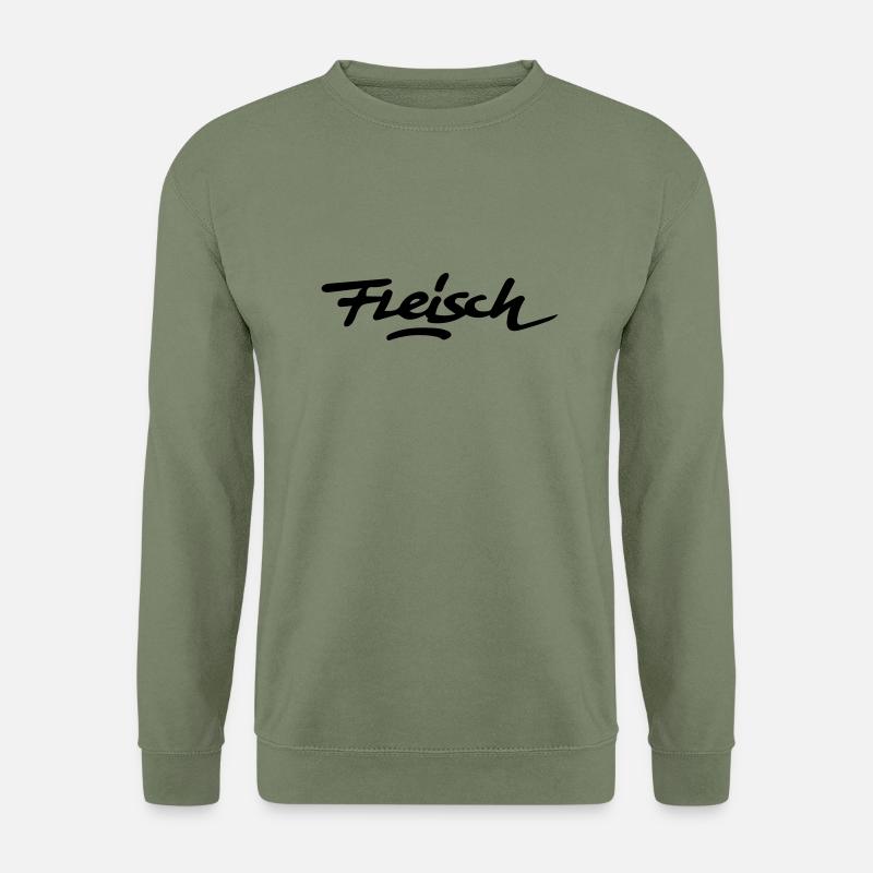 Fleisch - Unisex Pullover - Armeegrün