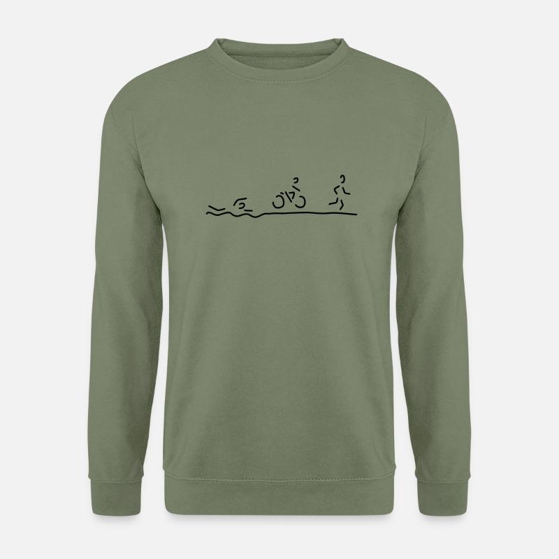 triathlon triathlet - Unisex Pullover - Armeegrün