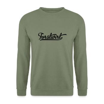 Forstwirt - Unisex Pullover - Armeegrün - Vorne - Alina (178cm) & Michal (187cm)