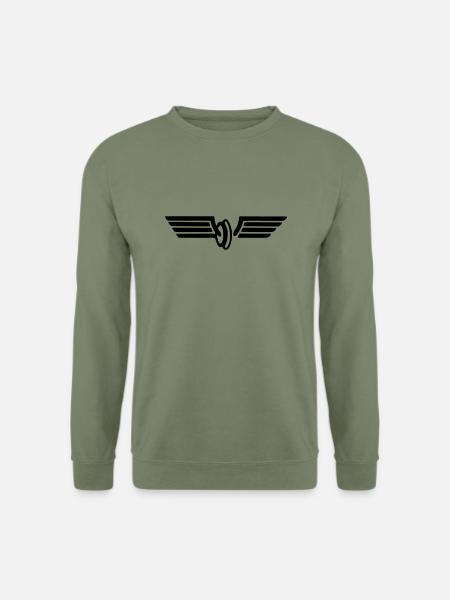 Flügelrad Wintermütze - Unisex Pullover - Armeegrün