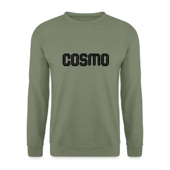 Cosmo - Sweat-shirt Unisexe - vert militaire - Devant - Alina (178cm) & Michal (187cm)