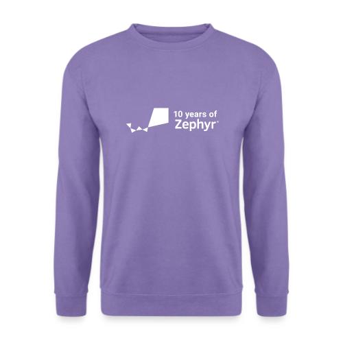 Zephyr 10th Anniversary Horizontal White - Unisex Pullover