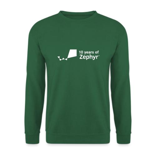 Zephyr 10th Anniversary Horizontal White - Unisex Pullover