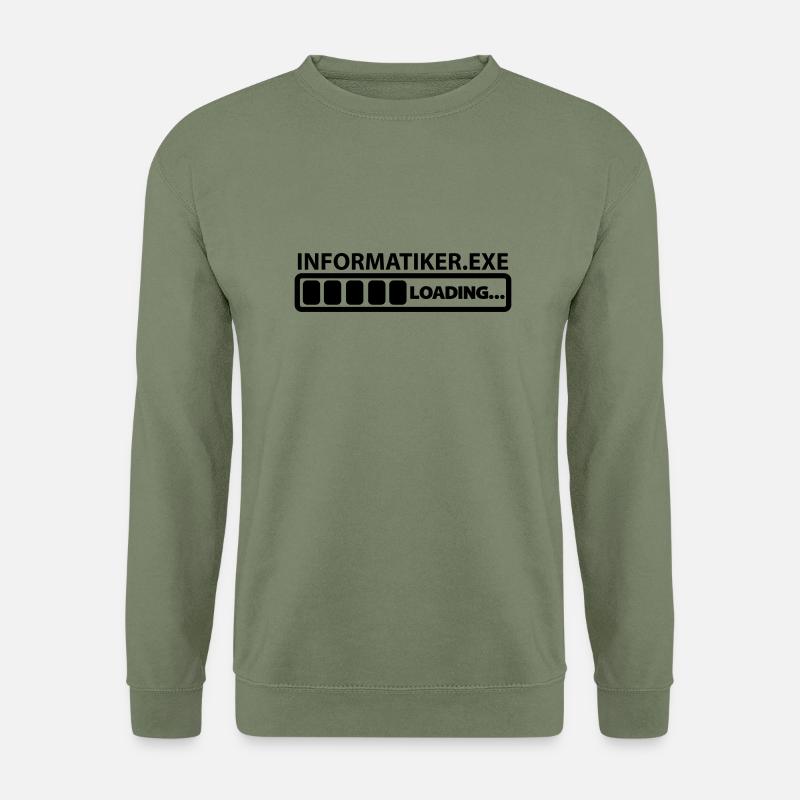 informatiker exe loading - Unisex Pullover - Armeegrün