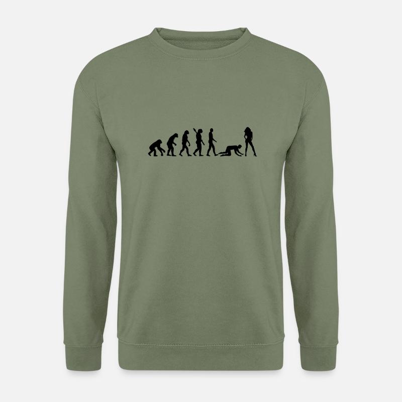 Evolution Ehe - Unisex Pullover - Armeegrün