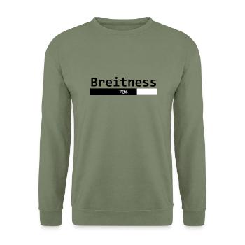 Breitness 70 - Unisex Pullover - Armeegrün - Vorne - Alina (178cm) & Michal (187cm)
