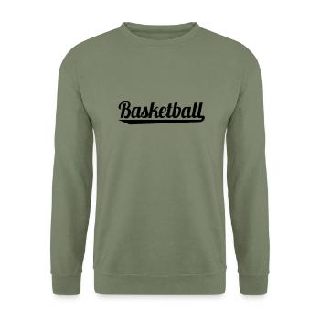Basketball - Unisex Pullover - Armeegrün - Vorne - Alina (178cm) & Michal (187cm)