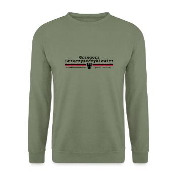 Grzegorz B. - Unisex Sweatshirt - army green - Front - Alina (178cm) & Michal (187cm)