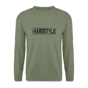 hardstyle - Sweat-shirt Unisexe - vert militaire - Devant - Alina (178cm) & Michal (187cm)