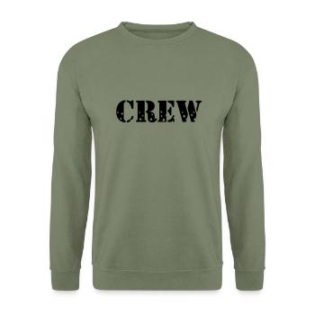crew - Unisex Sweatshirt - army green - Front - Alina (178cm) & Michal (187cm)