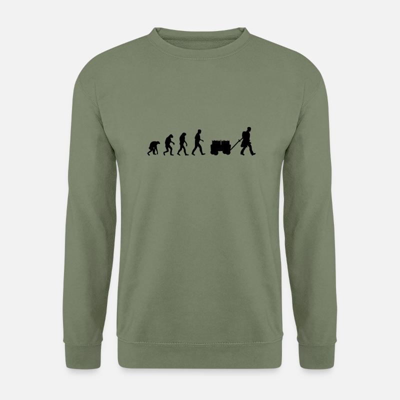 beer evolution - Unisex Sweatshirt - army green