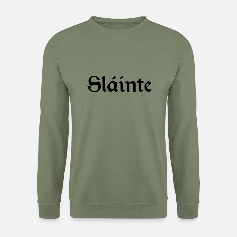 Slainte text de - Unisex Pullover - Armeegrün