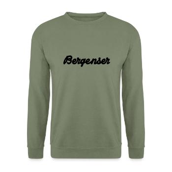 Bergenser - Unisex Pullover - Armeegrün - Vorne - Alina (178cm) & Michal (187cm)