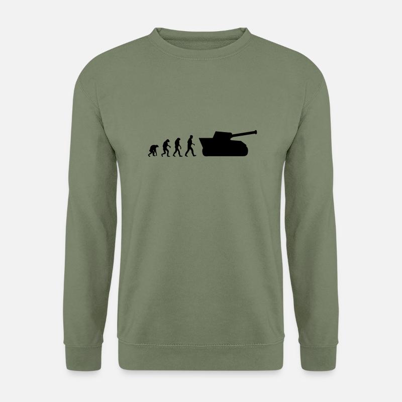 panzer evolution - Unisex Pullover - Armeegrün