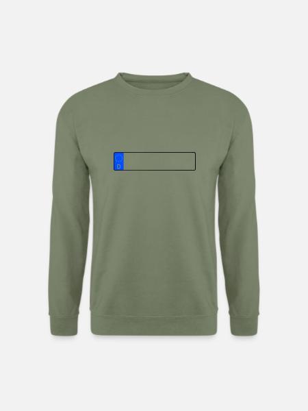 Autokennzeichen - Unisex Pullover - Armeegrün
