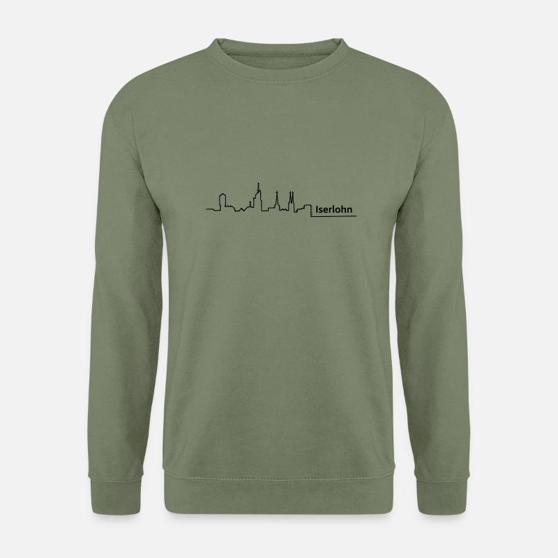 iserlohn skyline - Unisex Pullover - Armeegrün