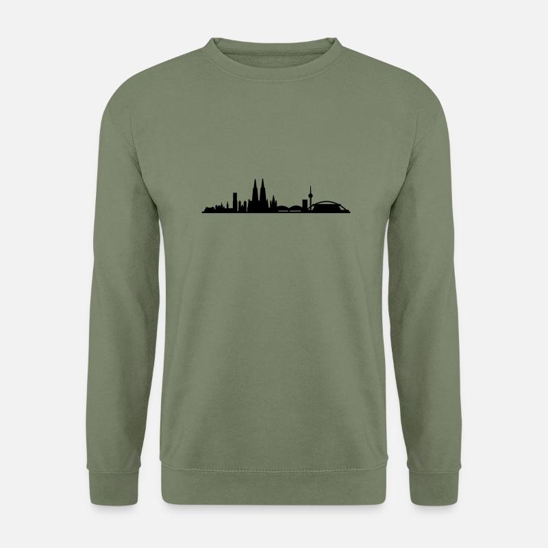 Skyline Cologne small - Unisex Sweatshirt - army green